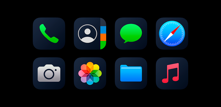 iPeach Black – Icon Pack