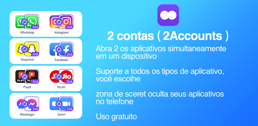 2Contas – Aplicativos duplos