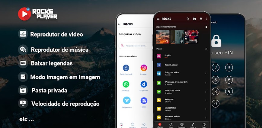 Reprodutor de vídeo HD e Mp3